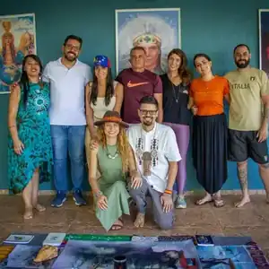 Participante em vivência de Constelação Xamânica